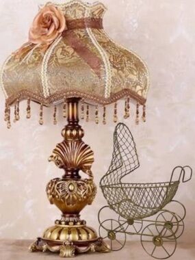 Victorian Antique Reproduction Doll Carriage Handmade Hand Crafted Metal Pram